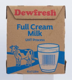 Dewfresh Long Life Full Cream Milk 6 x 1L