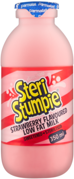 Steri Stumpie Strawberry Flavoured Low Fat Milk 350ml