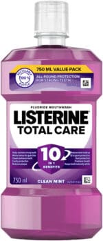 Listerine Total Care Clean Mint Fluoride Mouthwash 750ml
