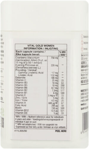 Vital Multitime Gold Women Capsules 60pk
