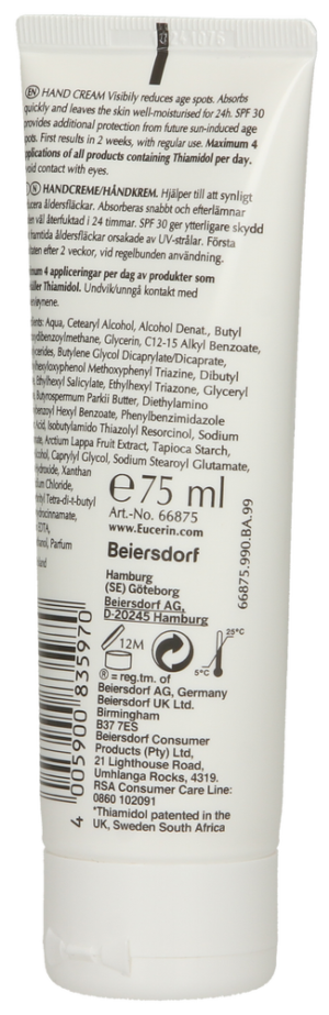 Eucerin Hyaluron-Filler + Elasticity SPF 30 Age Spot Correcting Hand Cream 75ml