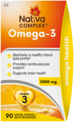 Nativa Complex 1000mg Omega-3 Softgel Capsules 90pk