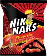 Niknaks Flamin' Hot Chilli Flavoured Maize Snack 135g