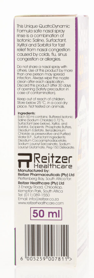 Salex QD Adult Nasal Spray & Rinse 50ml