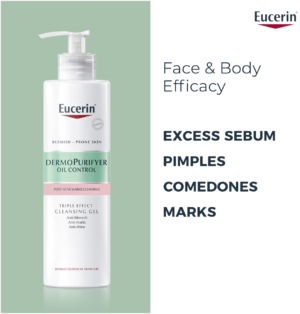 Eucerin DermoPurifyer Oil Control Triple Effect Cleansing Gel 400ml
