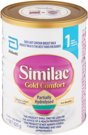 Similac Gold Comfort 1 Starter Infant Formula 820g