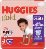 Huggies Gold Size 4 Disposable Nappy Pants 24pk