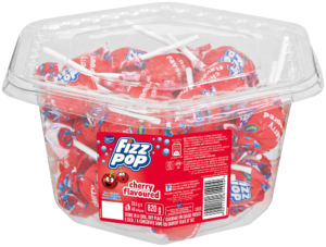 Beacon Fizz pop Cherry Flavoured Lollipop 40s