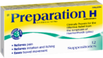Preparation H Haemorrhoid Suppositories 12pk