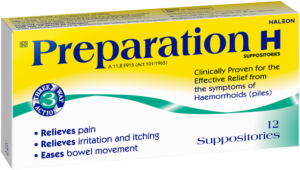 Preparation H Haemorrhoid Suppositories 12pk
