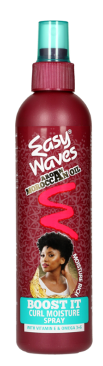 Easy Waves Argan Moroccan Oil Curl Moisture Spray and Curl Moisture Gel Value Pack 2pk