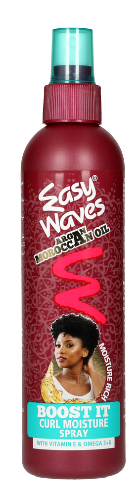 Easy Waves Argan Moroccan Oil Curl Moisture Spray and Curl Moisture Gel Value Pack 2pk