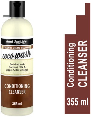 Aunt Jackie's Coconut Crème Collection Coco Wash Coconut Milk Conditioning Cleanser 355ml