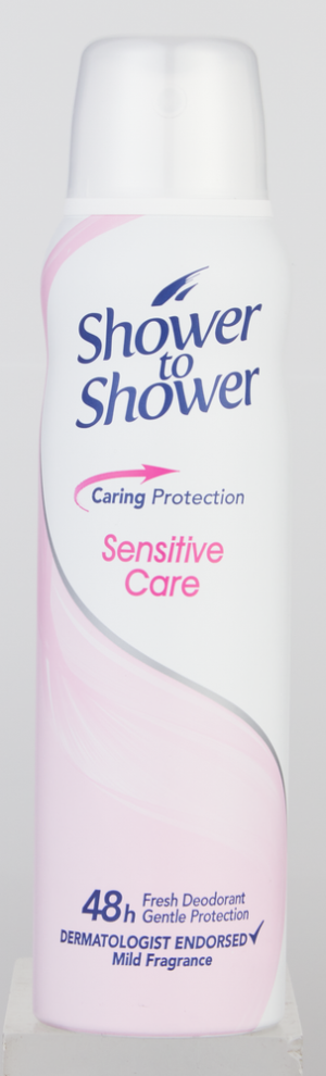 Shower To Shower Sensitive Care Deodorant Body Spray 150ml