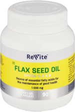 Revite Flax Seed Oil Softgel Capsules 90pk