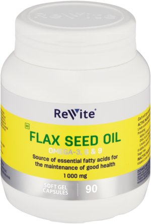 Revite Flax Seed Oil Softgel Capsules 90pk