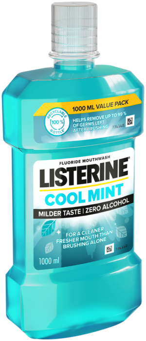 Listerine Cool Mint Fluoride Mouthwash 1L