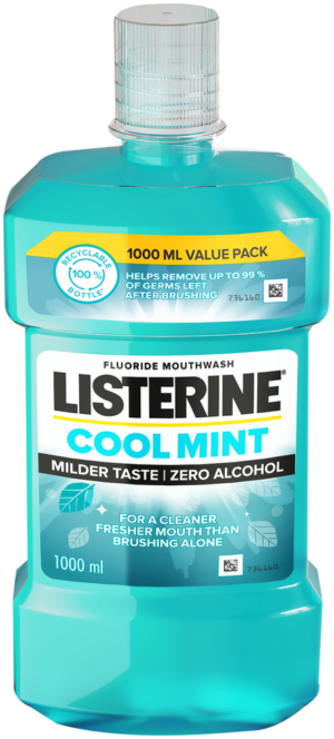 Listerine Cool Mint Fluoride Mouthwash 1L
