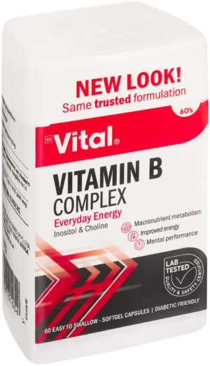 Vital Vitamin B Complex Softgel Capsules 60pk