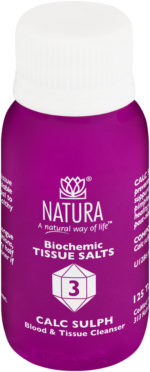 Natura Calc Sulph Biochemic Tissue Salt Tablets 125pk