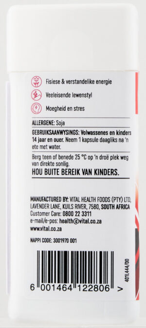 Vital Health Essentials Maxi B Energy & Vitality Capsules 60s