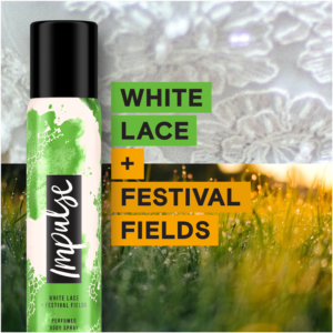 Impulse White Lace and Festival Fields Aerosol Deodorant Body Spray 90ml