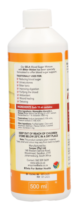 SELA Blood Sugar Mixture 500ml