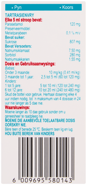 Panado Peppermint Flavour Paediatric Syrup 50ml