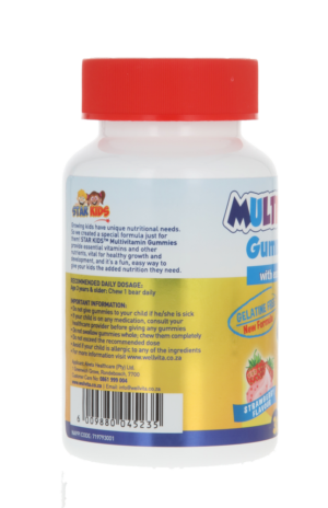 Wellvita Strawberry Flavour Multivitamin Gummy Bears 30pk