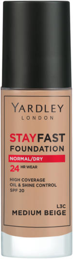 Yardley Stayfast Medium Beige SPF 20 24HR Foundation 30ml