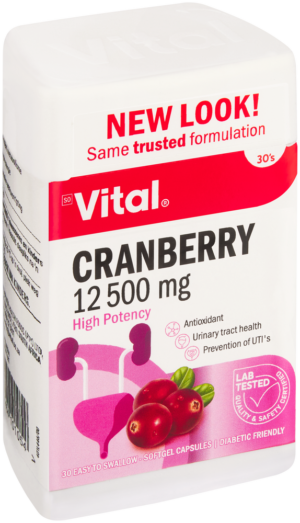 Vital 12500mg Cranberry Softgel Capsules 30pk