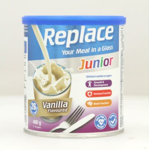 image-0 Replace Junior Vanilla Flavoured Nutritional Supplement 400g