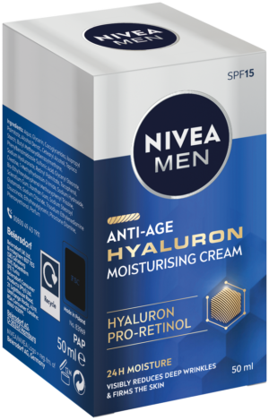 Nivea MEN SPF 15 Anti-Age Hyaluron Moisturising Cream 50ml