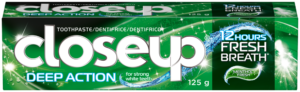 Closeup Menthol Fresh Whitening Gel Toothpaste 125g