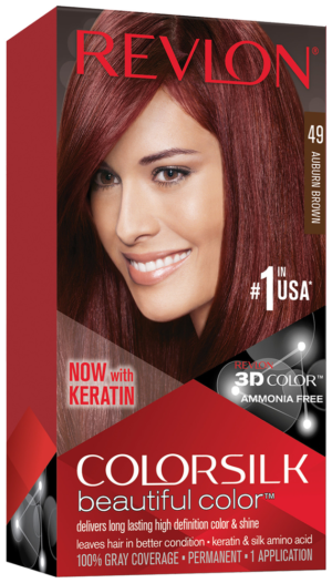Revlon Colorsilk Auburn Brown Beautiful Color Permanent Hair Colour 1s