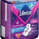 Libresse Super Heavy Flow Goodnight Ultra Large+ Sanitary Pads with Wings 8pk