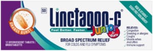 Linctagon Junior Orange Burst Effervescent Tablets 12pk