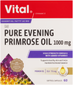 Vital 1000mg Pure Evening Primrose Oil Softgel Capsules 60pk
