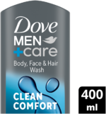 Dove Men+care Hydrating Clean Comfort Body, Face & Hair Wash 400ml