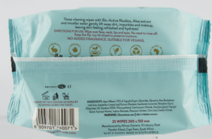African Extracts Rooibos Daily Cleansing Micellar Facial Wipes 25pk