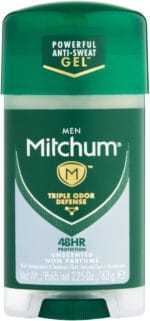 Mitchum Men Unscented Anti-Perspirant & Deodorant Gel 63g