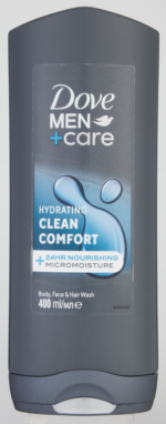 Dove Men+care Hydrating Clean Comfort Body, Face & Hair Wash 400ml