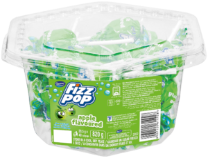 Beacon Fizz pop Apple Flavoured Lollipops 40s
