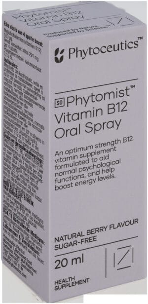 Phytoceutics Phytomist Berry Flavour Vitamin B12 Oral Spray 20ml
