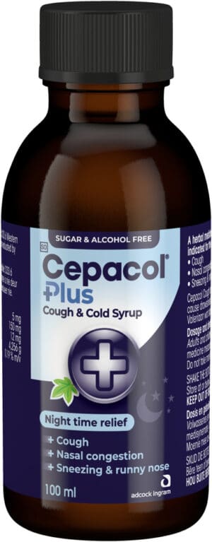 Cepacol Plus Cough & Cold Syrup 100ml