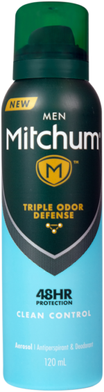Mitchum Men Clean Control Antiperspirant & Deodorant Aerosol 120ml