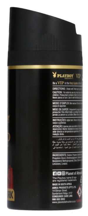 Playboy VIP New York Deodorant 150ml