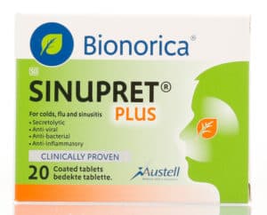 Bionorica Sinupret Plus Colds, Flu & Sinusitis Coated Tablets 20pk
