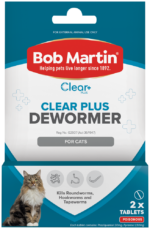 Bob Martin Clear Plus Dewormer Tablet for Cats 2pk