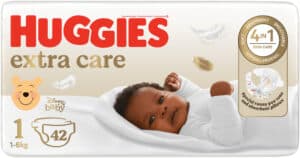 Huggies Extra Care Size 1 Disposable Nappies 42pk
